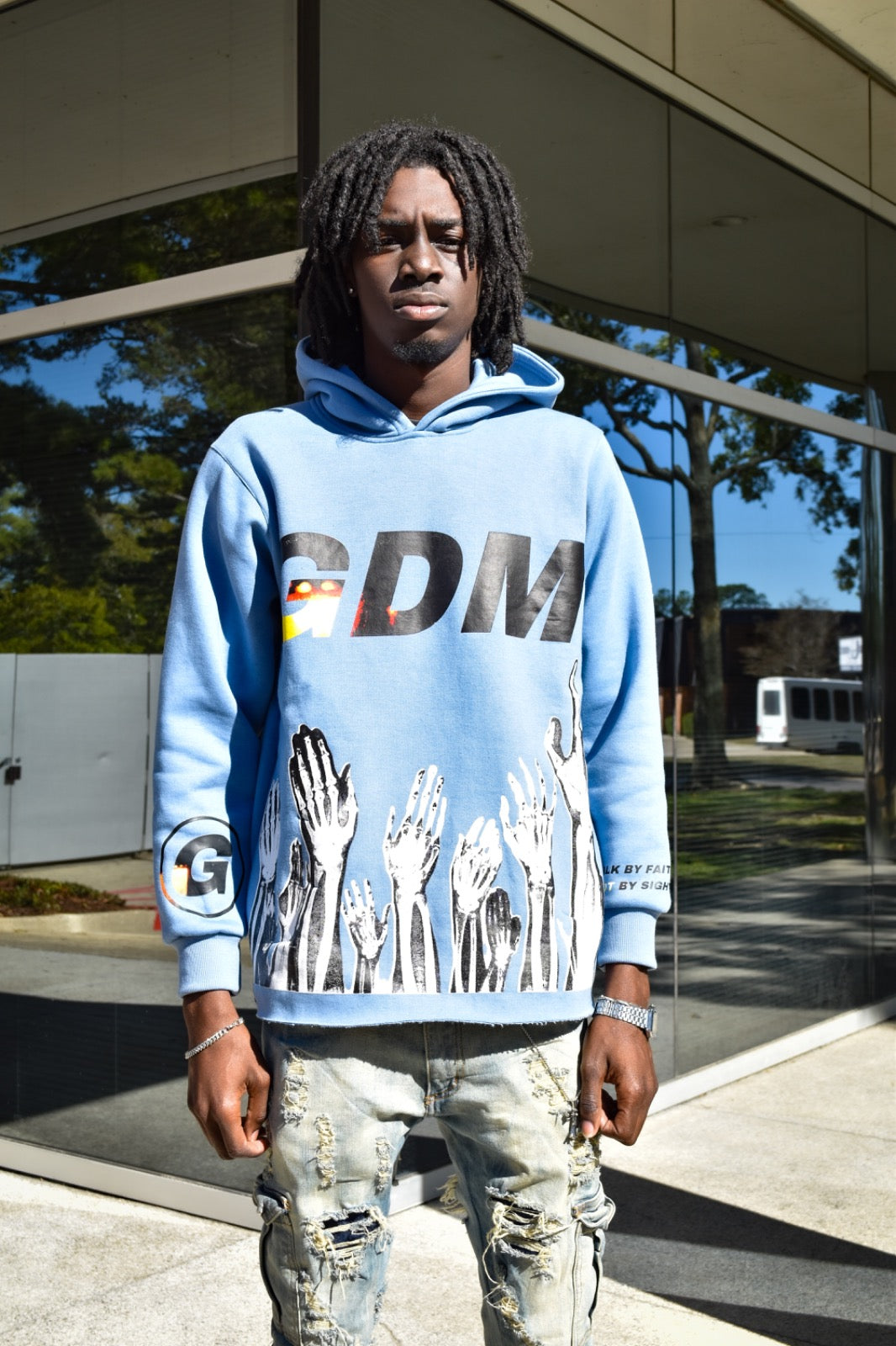 GDM 4 World Air Force Blue Hoodie