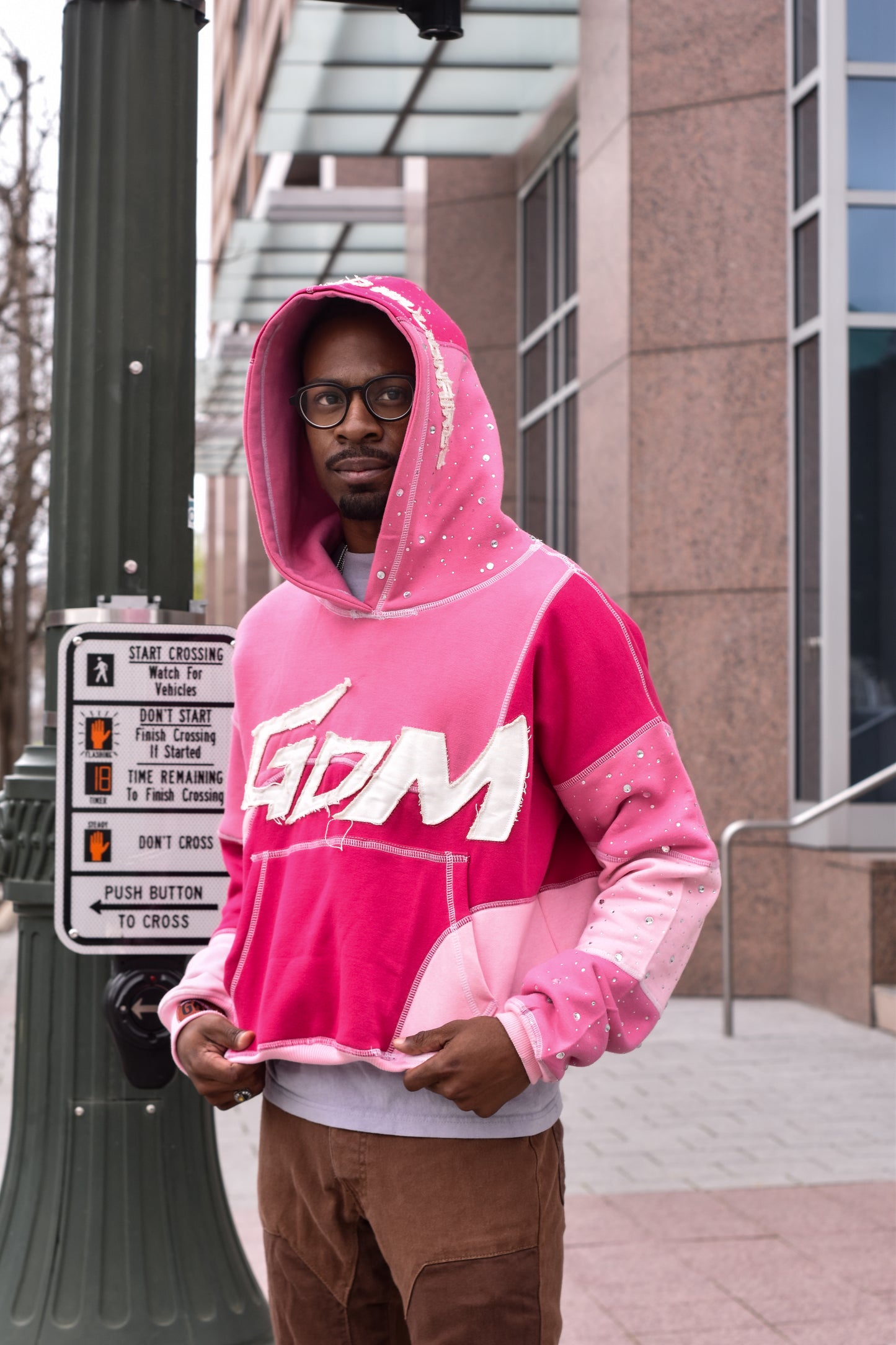 Walk By Faith Pink Hoodie