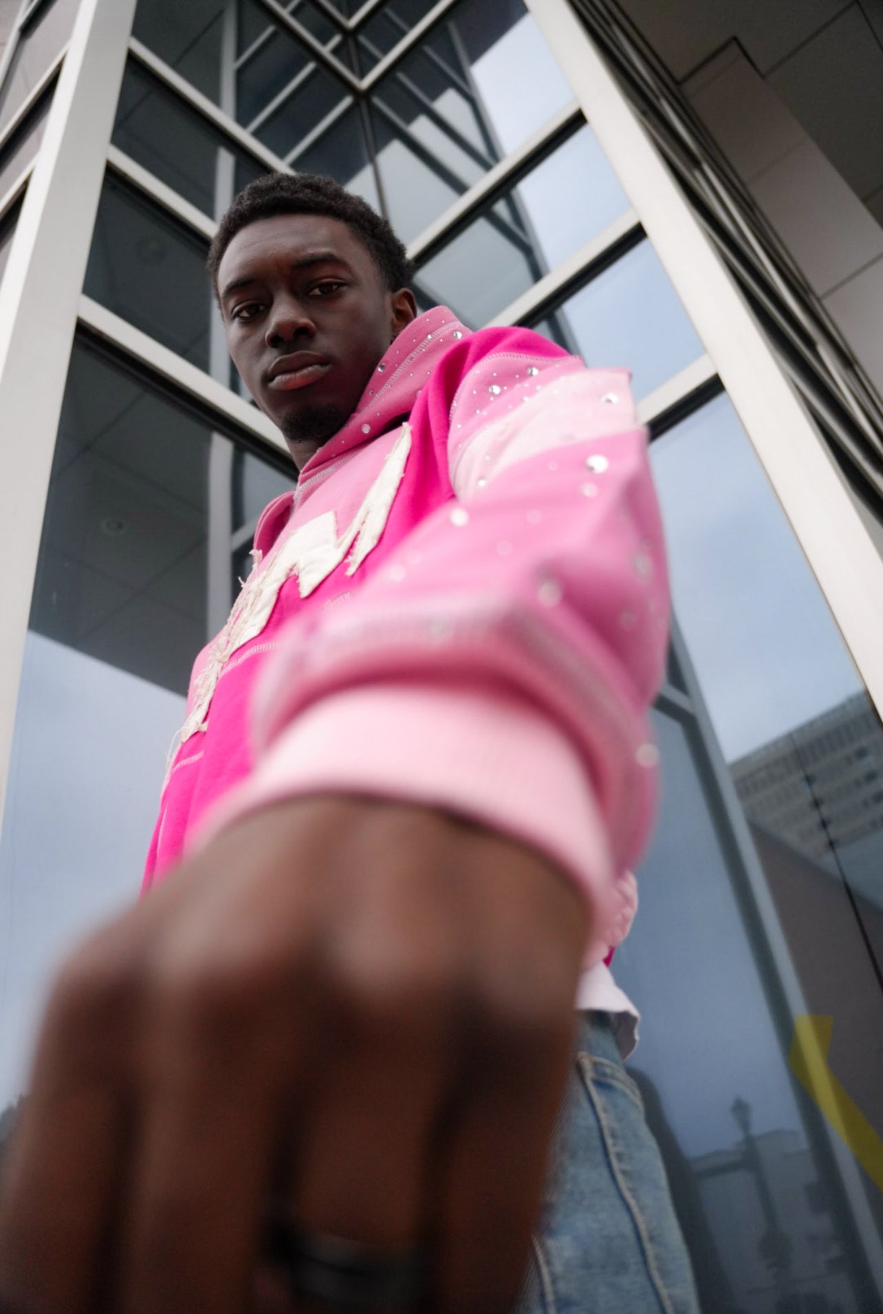 Walk By Faith Pink Hoodie